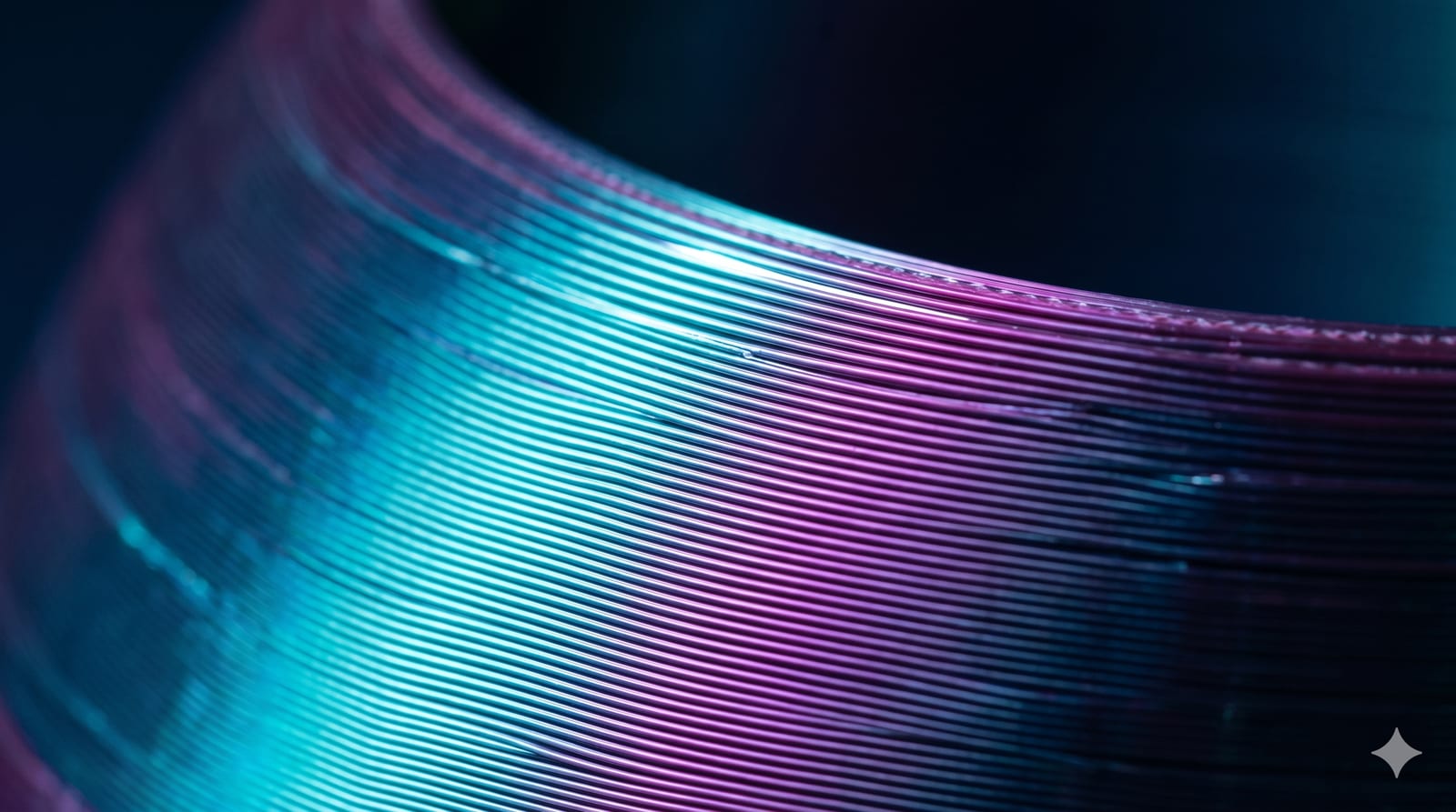 Macro close-up of layer lines on a finished part